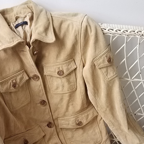 J. Crew Tan Suede Jacket - Picture 6 of 7